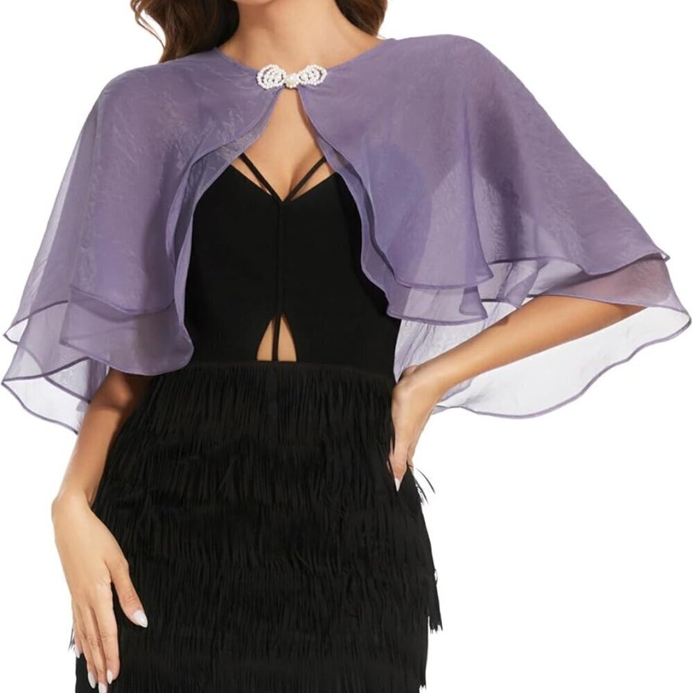 Women's Sheer Tencel Shawls Wraps for Evening Dresses Lightweight Bridesmaid Cov